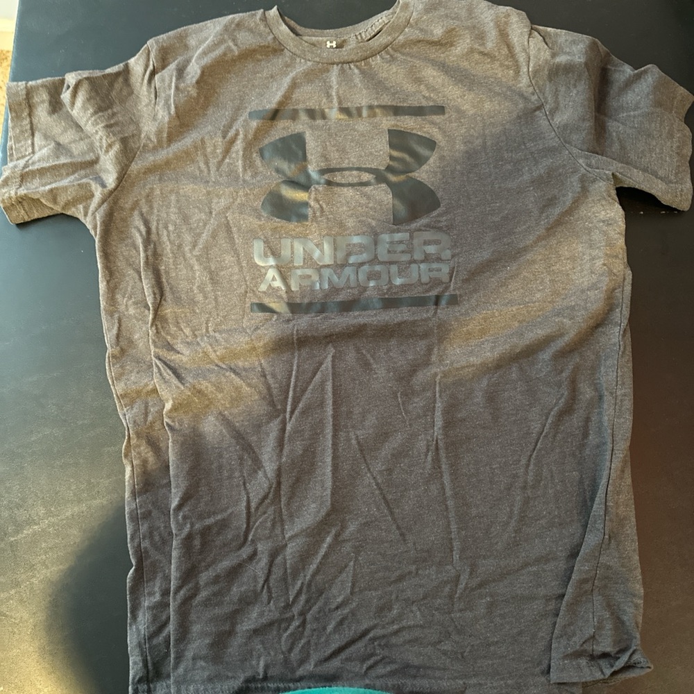 Women’s Grey and Black Under Armour T-Shirt